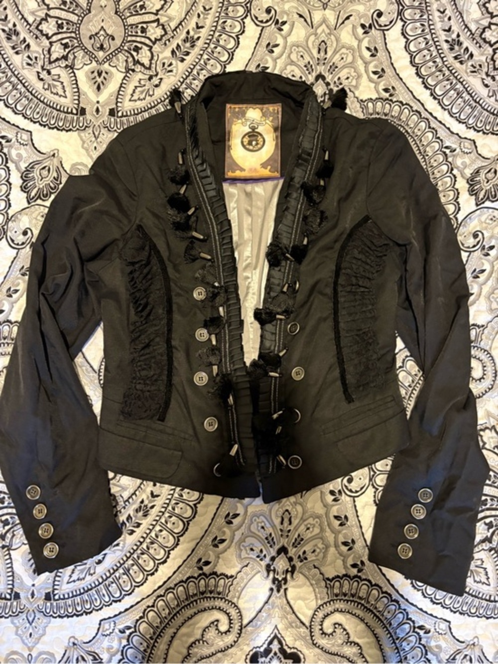 Retro Couture - Gothic Steampunk Cropped Jacket